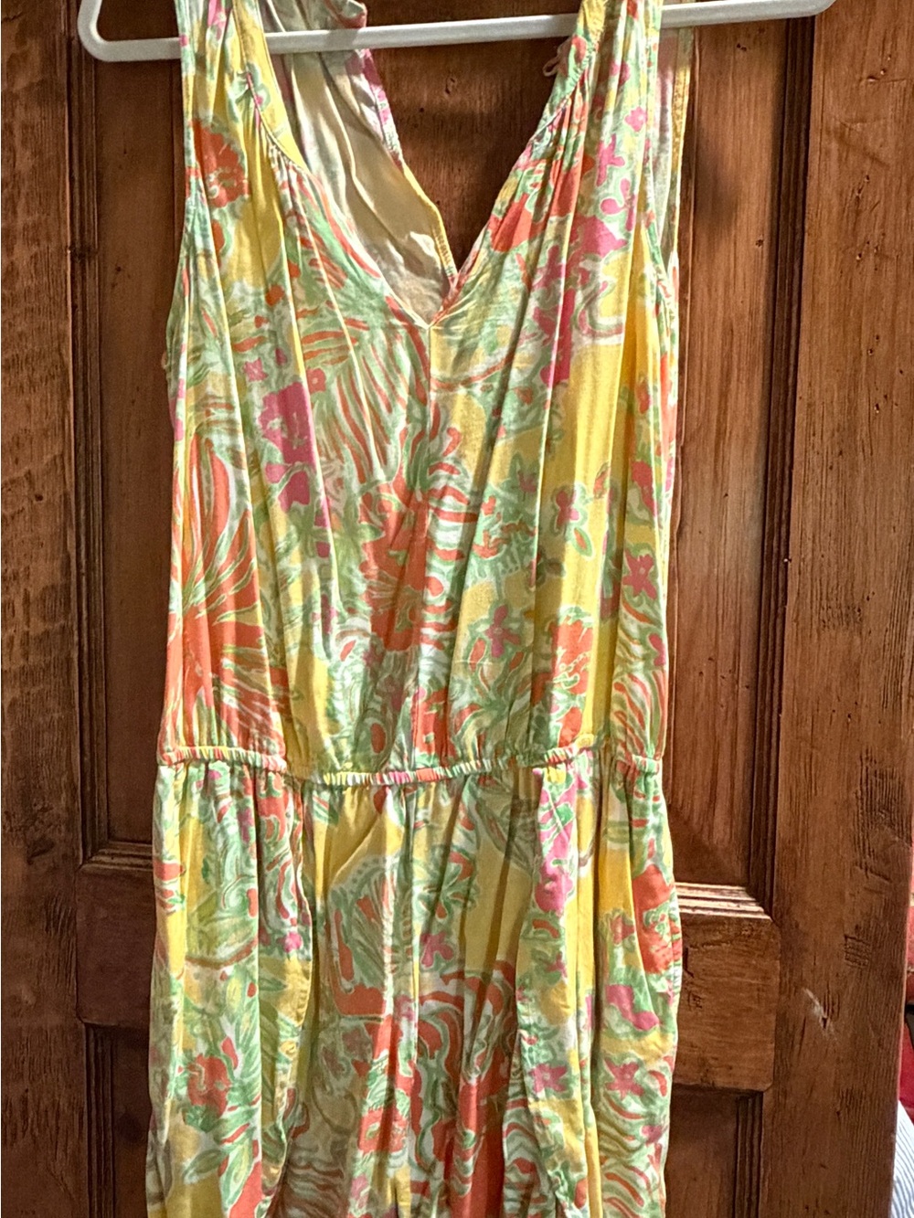 Lilly Pulitzer Yellow Floral Sleeveless Romper